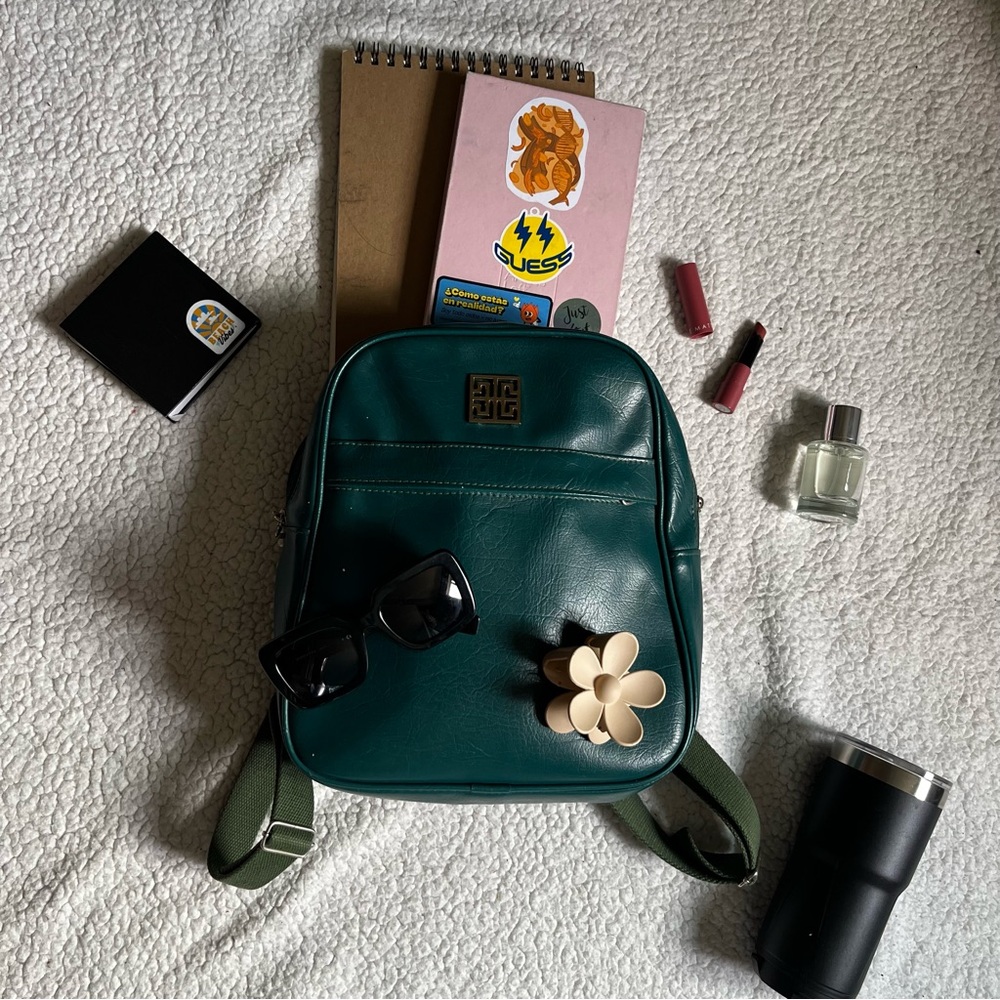 Handmade Green Backpack